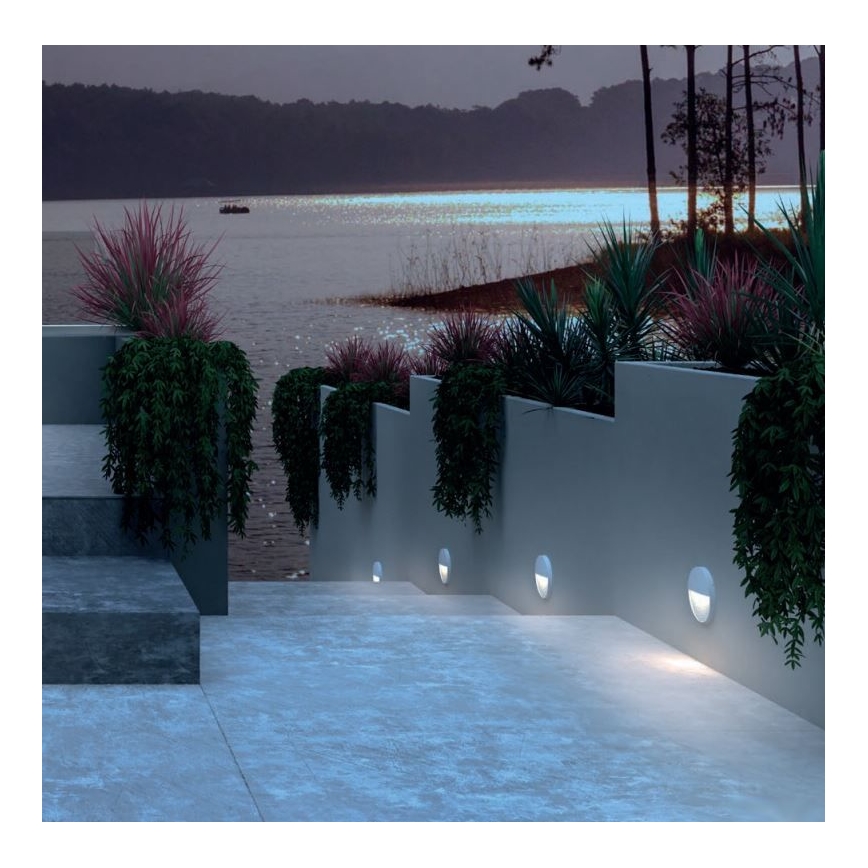 Redo 90472 - LED Kültéri fali lámpa LANDER LED/3W/230V IP54 fehér