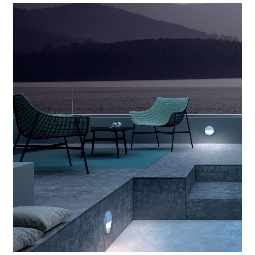 Redo 90476 - LED Kültéri fali lámpa LANDER LED/6W/230V IP54 fehér