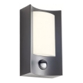 Redo 90486 - LED Kültéri fali lámpa érzékelővel WARP LED/8W/230V 3000K IP44 antracit