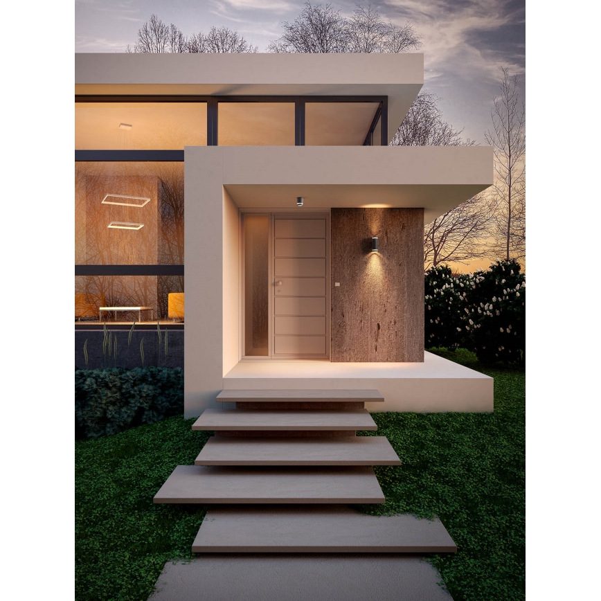 Redo 90519 - Kültéri mennyezeti lámpa CARGO 1xGU10/28W/230V IP54 antracit