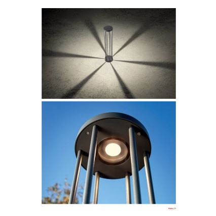 Redo 90578 - LED kültéri lámpa KALEN LED/8W/230V 3000K 50 cm IP65 antracit