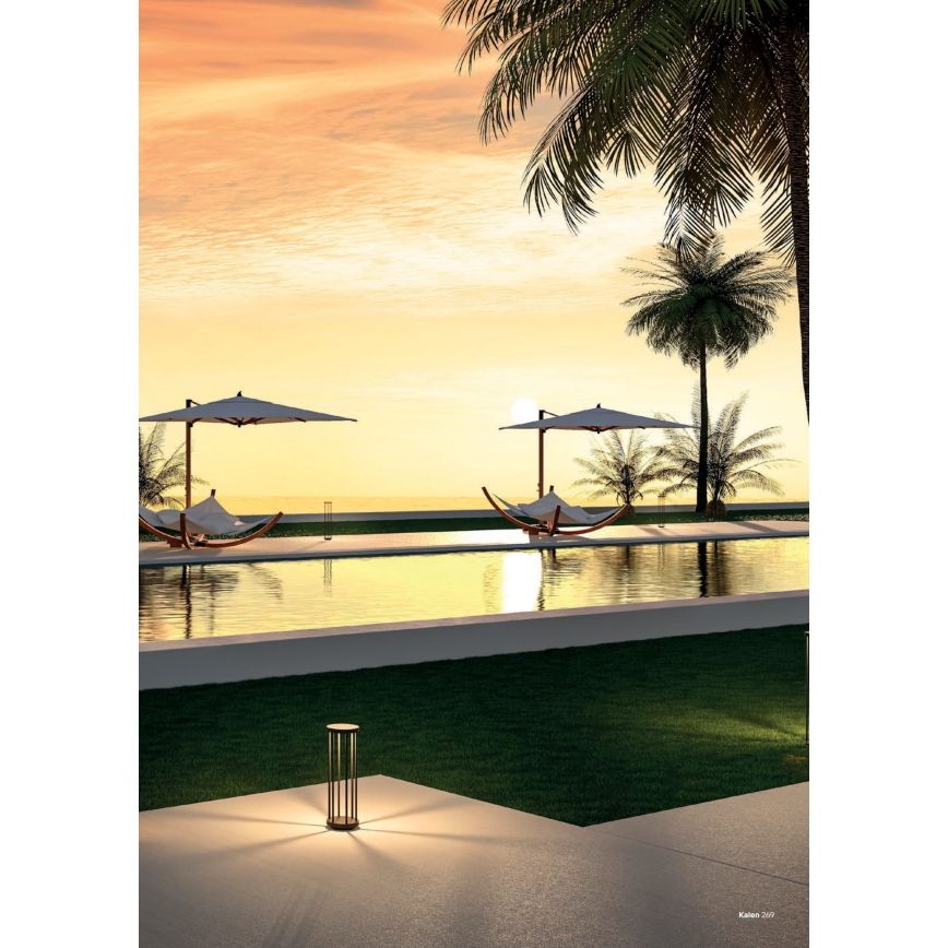 Redo 90579 - LED kültéri lámpa KALEN LED/8W/230V 3000K 75 cm IP65 antracit