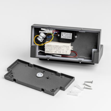 Redo 90587 - FLIP érzékelővel kültéri LED fali lámpatest LED/20W/230V, 3000K, CRI 90, IP54, antracit