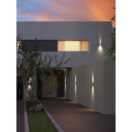 Redo 90635 - LED Kültéri fali lámpa SONNY 2xLED/5W/230V 2200/3000/4000K IP54 fehér