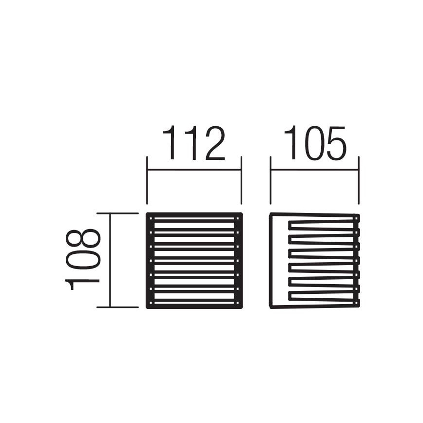 Redo 90639 - LED Kültéri fali lámpa BLAZE LED/12W/230V 3000K IP54 antracit