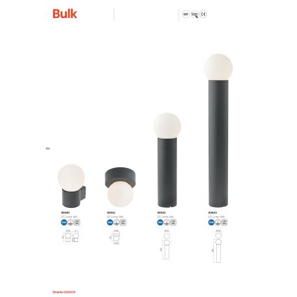 Redo 90642 - Kültéri lámpa BULK 1xE27/28W/230V 50 cm IP44 antracit