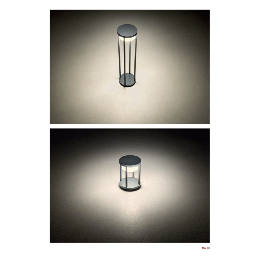 Redo 90676 - LED kültéri lámpa MAX LED/15W/230V 2700K 80 cm IP65 antracit