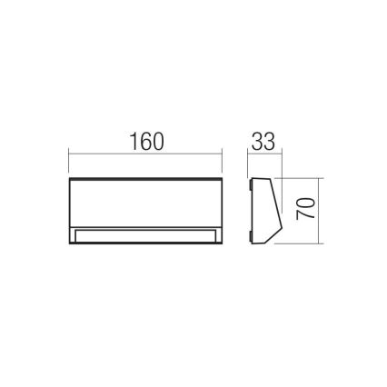 Redo 90679 - Kültéri irányfény ANDER LED/3W/230V 3000K IP65 antracit