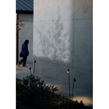 Redo 90713 - NIVALIS LED kültéri lámpa, 2× LED, 6,9 W, 230 V, 3000 K, 110 cm, IP65, zöld