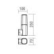 Redo 9073 - Kültéri fali lámpa  CRAYON 1xE27/42W/230V IP44