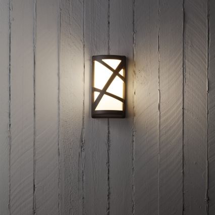 Redo 9097 - Kültéri fali lámpatest VORTEX 1xE27/42W/230V IP44 barna