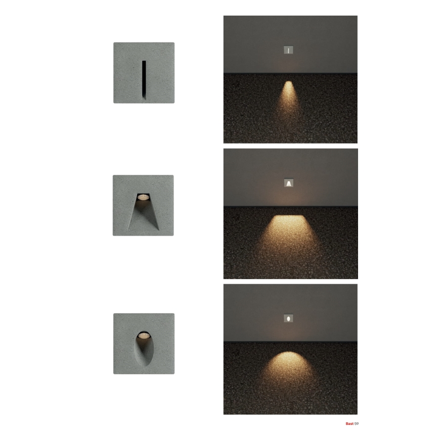 Redo 91199 - LED kültéri tájékozódó világítótest BAST LED/2,5W/230V 3000K CRI 90 IP65 szürke