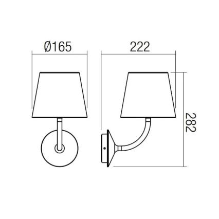 Redo 9125 - LED Kültéri fali lámpa GIORGIO LED/7W/230V IP65 fekete
