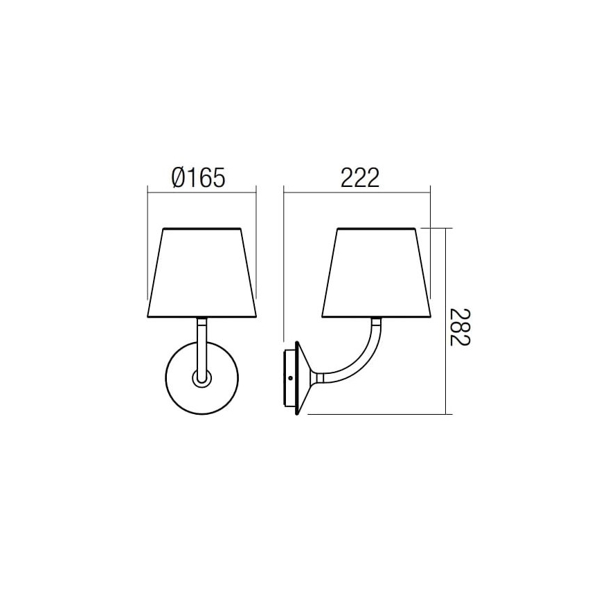 Redo 9125 - LED Kültéri fali lámpa GIORGIO LED/7W/230V IP65 fekete