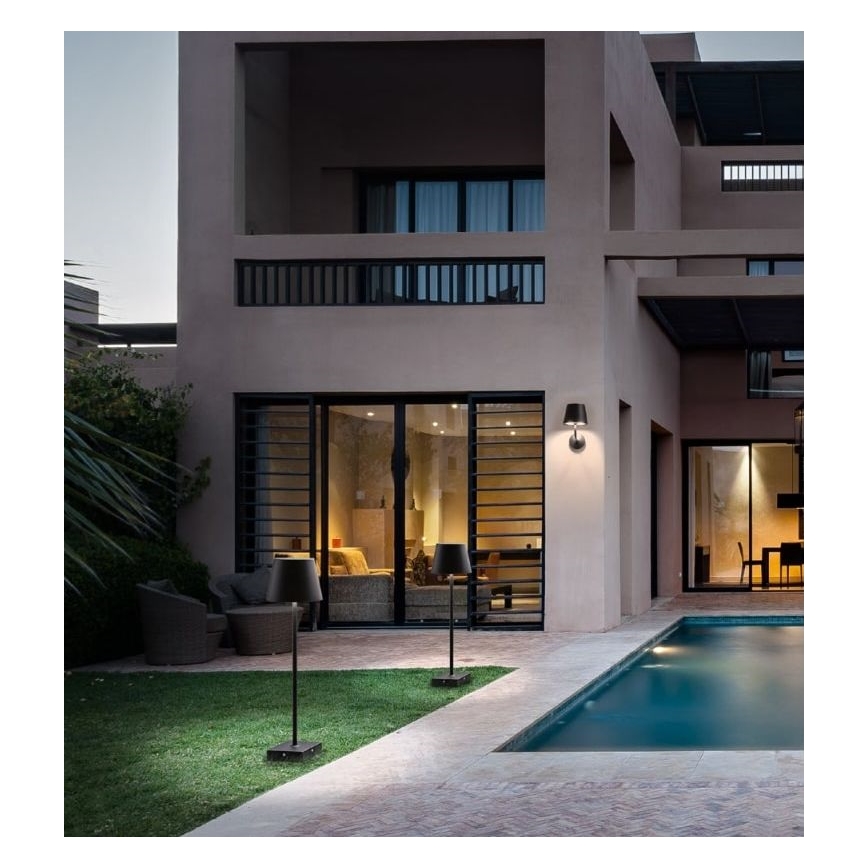 Redo 9127 - LED Kültéri lámpa GIORGIO LED/7W/230V IP65 fekete