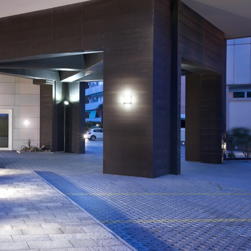 Redo 9441 - Kültéri mennyezeti lámpa CUBE 1xGX53/9W/230V IP65