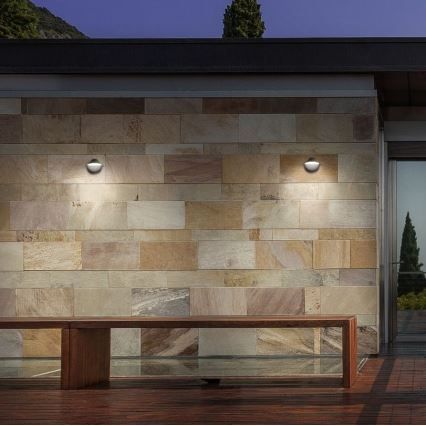 Redo 9496 - LED Kültéri fali lámpa PACMAN LED/8W/230V IP44 antracit