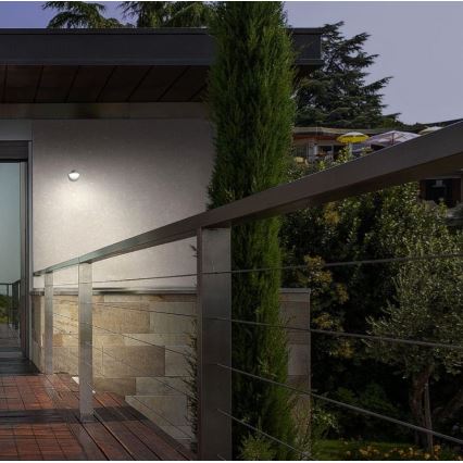 Redo 9496 - LED Kültéri fali lámpa PACMAN LED/8W/230V IP44 antracit