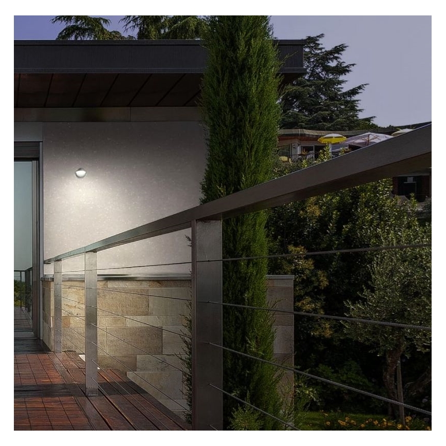 Redo 9496 - LED Kültéri fali lámpa PACMAN LED/8W/230V IP44 antracit