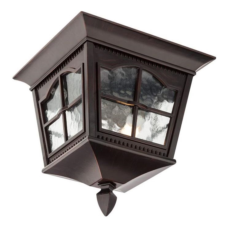 Redo 9650 - Kültéri mennyezeti lámpa YORK 2xE14/42W/230V IP44