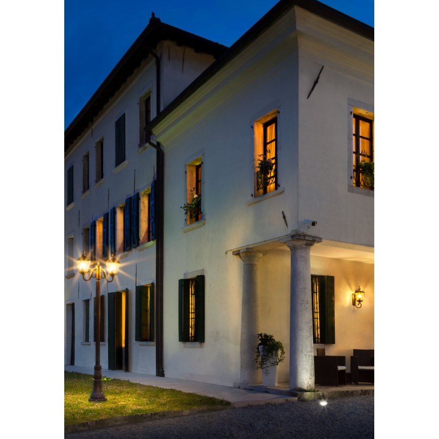 Redo 9656 - Kültéri fali lámpa ESSEN 1xE27/70W/230V IP44 barna/patina