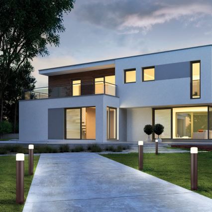 Redo 9683 - LED kültéri lámpa CYCLO LED/9W/230V 2900-3100K 90 cm IP54 barna