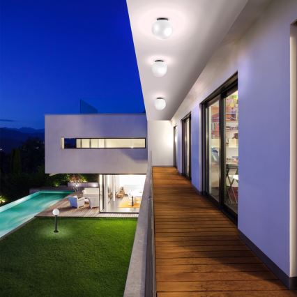 Redo 9761 - Pótolt árnyékoló kültéri lámpához SFERA 20 cm átmérő, IP44, fehér