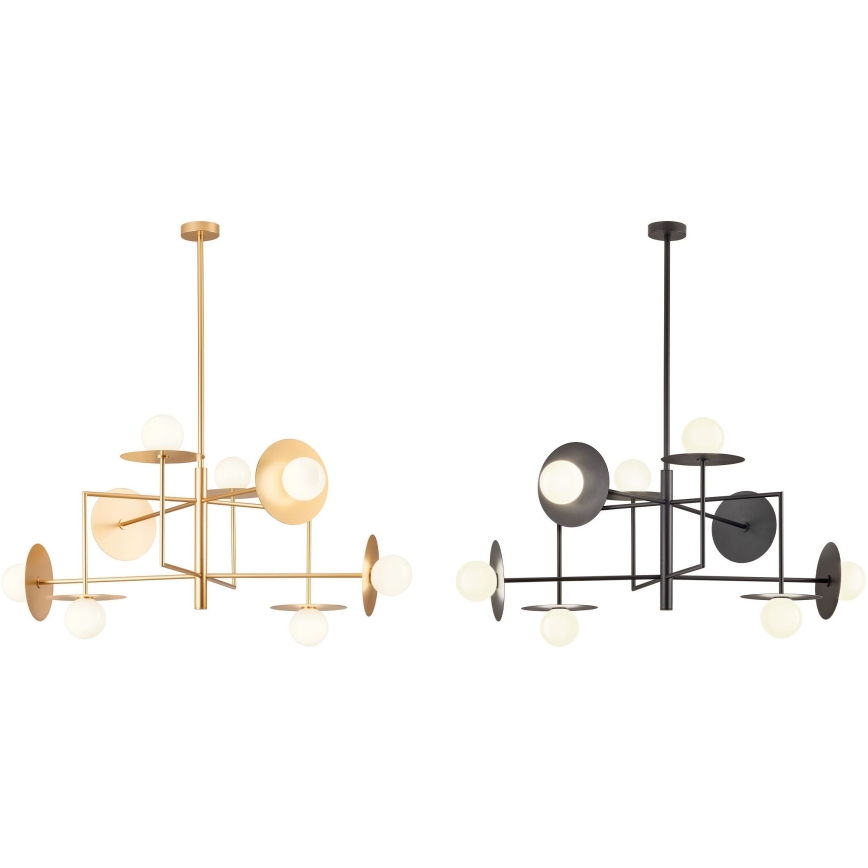 Redo UN1696_1 - Csere lámpabúra chandelier, lámpához PLATO átm. 10 cm fehér