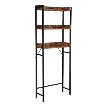 RENARO fürdőszobai polc, barna/fekete