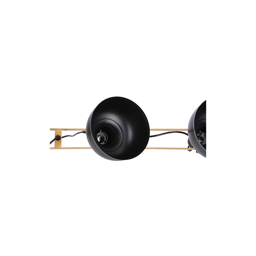 Lámpa zsinóron RENO 3xE27/40W/230V fekete/barna