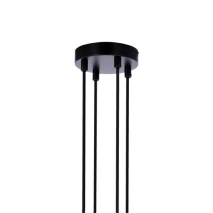 Lámpa zsinóron RENO 4xE27/40W/230V fekete/barna