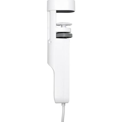 Asztalra rögzíthető hosszabbító kábel, 3 aljzat, E típusú, 2xUSB-A + 1xUSB-C, 1,5m, fehér