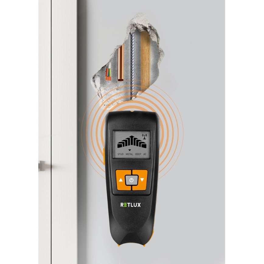 Digitális felszín alatti detektor 4in1 9V 1x6LR61