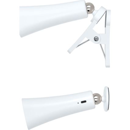 Dimmelhető, újratölthető 3 az 1-ben LED-lámpa, 3W/5V, 1200 mAh, fehér