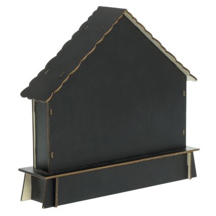 LED Dekoráció HALLOWEEN LED/2xAA/többszínű kísértetjárta ház