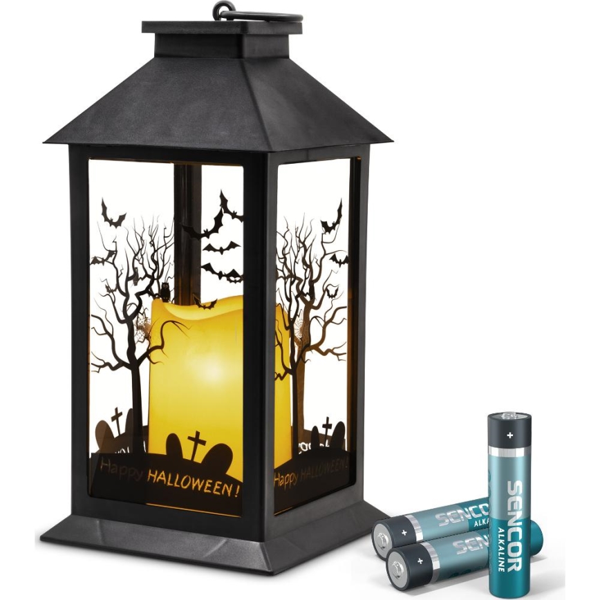 LED Dekoráció HALLOWEEN LED/3xAAA/meleg fehér Lámpás