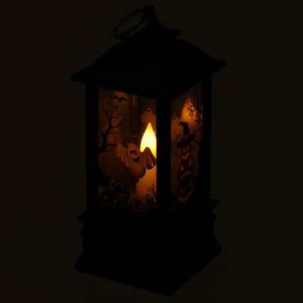 LED Dekoráció HALLOWEEN LED/3xAAA/meleg fehér lámpás sütőtökkel
