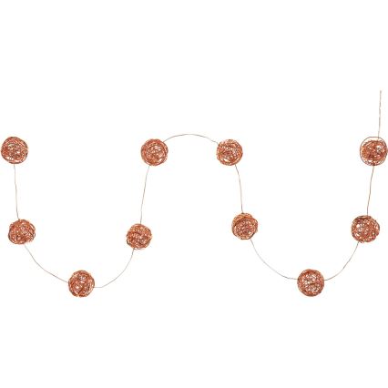 LED dekorációs fényfüzér 10xLED/2xAA meleg fehér