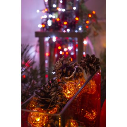 LED Dekoratív lánc 10xLED/2xAA meleg fehér