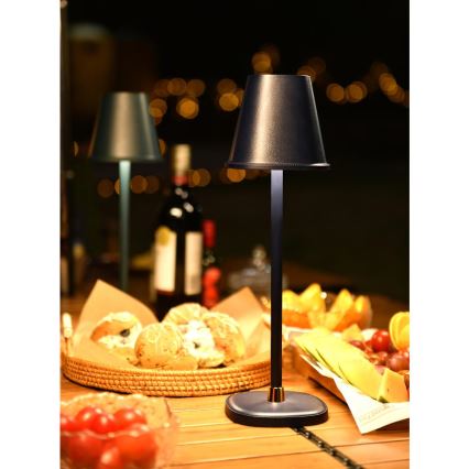 LED Dimmelhető asztali újratölthető lámpa LED/3W/1800 mAh sötét kék