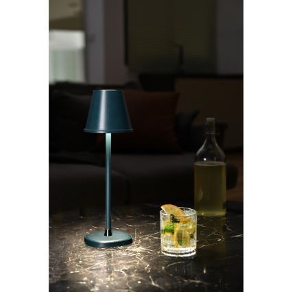 LED Dimmelhető asztali újratölthető lámpa LED/3W/1800 mAh sötét kék