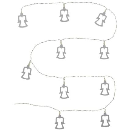 LED fényfüzér 10xLED/2xAA 1,8m meleg fehér