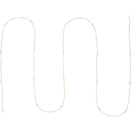 LED fényfüzér 20xLED/2xAA 2,3m meleg fehér