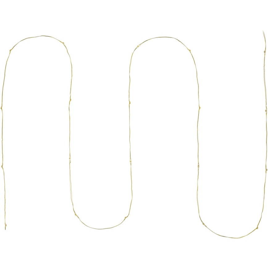 LED fényfüzér 20xLED/2xAA 2,3m meleg fehér