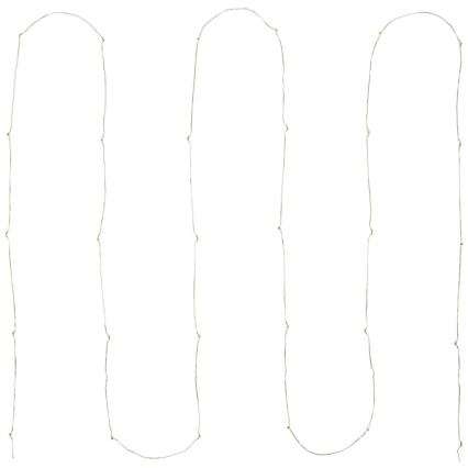 LED  fényfüzér 30xLED/2xAA 3,3m többszínű