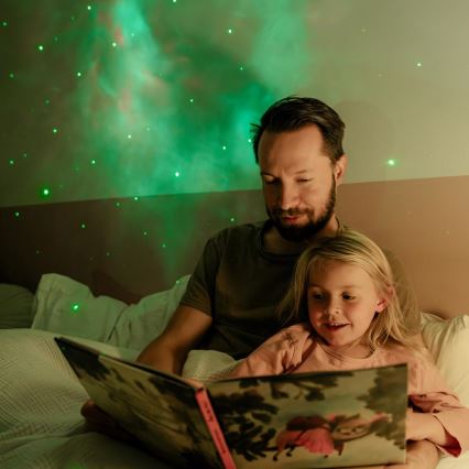 Retlux - LED gyerekprojektor 230V űrhajós 23,3 cm + távirányítóval