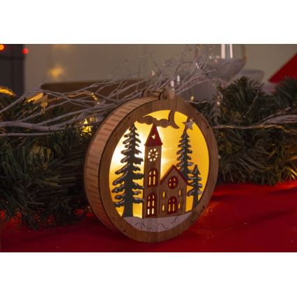 LED Karácsonyi dekoráció 5xLED/2xAAA meleg fehér