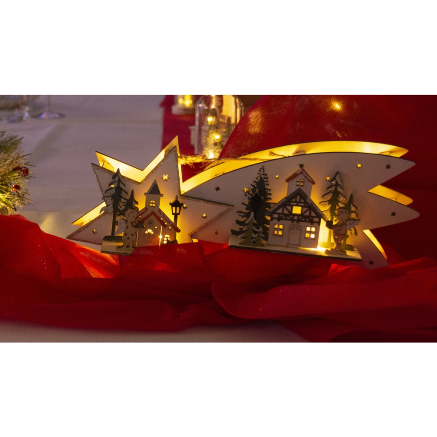 LED Karácsonyi dekoráció LED/2xAA üstökös