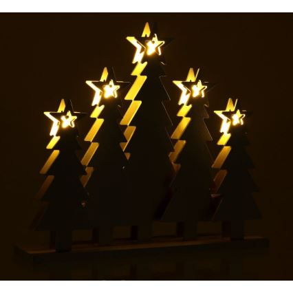 LED Karácsonyi dekoráció LED/2xAAA fa