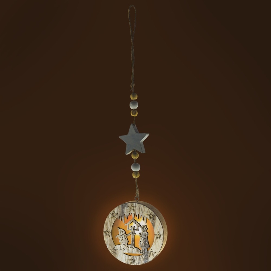 LED karácsonyi dísz LED/2xCR2032 meleg fehér